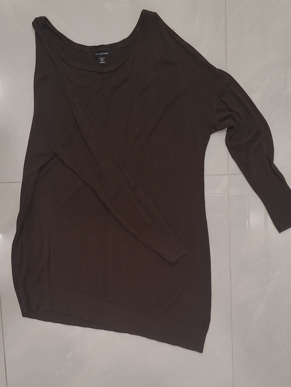le chateau Olive Green Lightweight Sweater